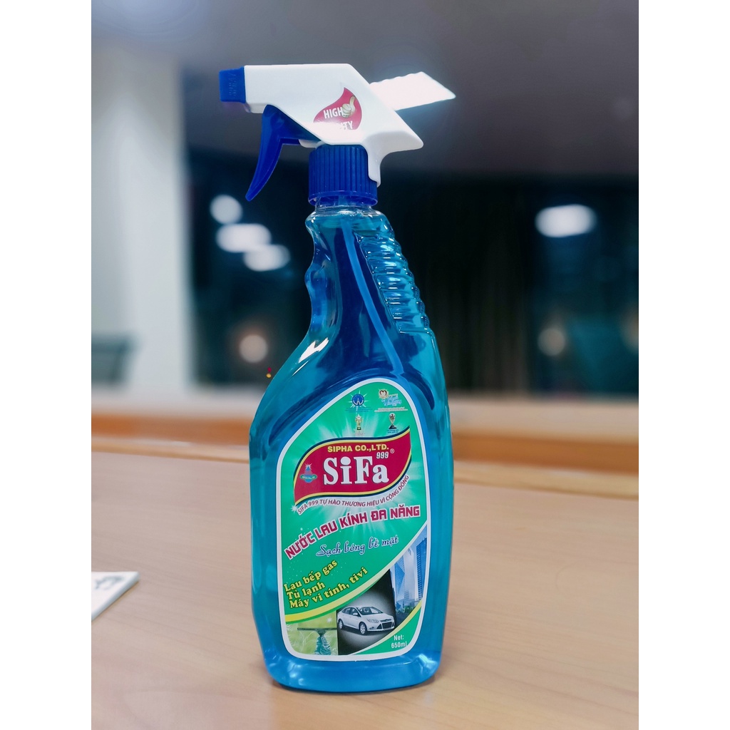 Nước rửa kính sifa999 650ml, gương nhà tắm, kính ô tô, các loại gương kính khác, cam kết như quảng cáo.