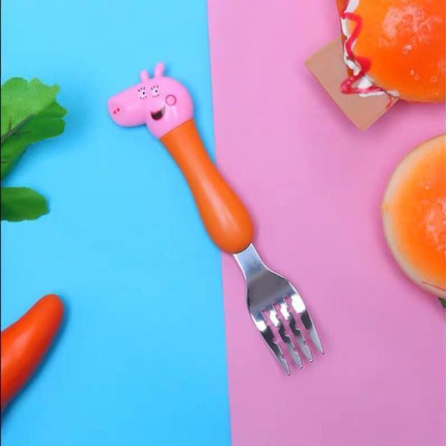 Bộ thìa dĩa heo peppa pig cho bé yêu (HÀNG CAO CẤP)