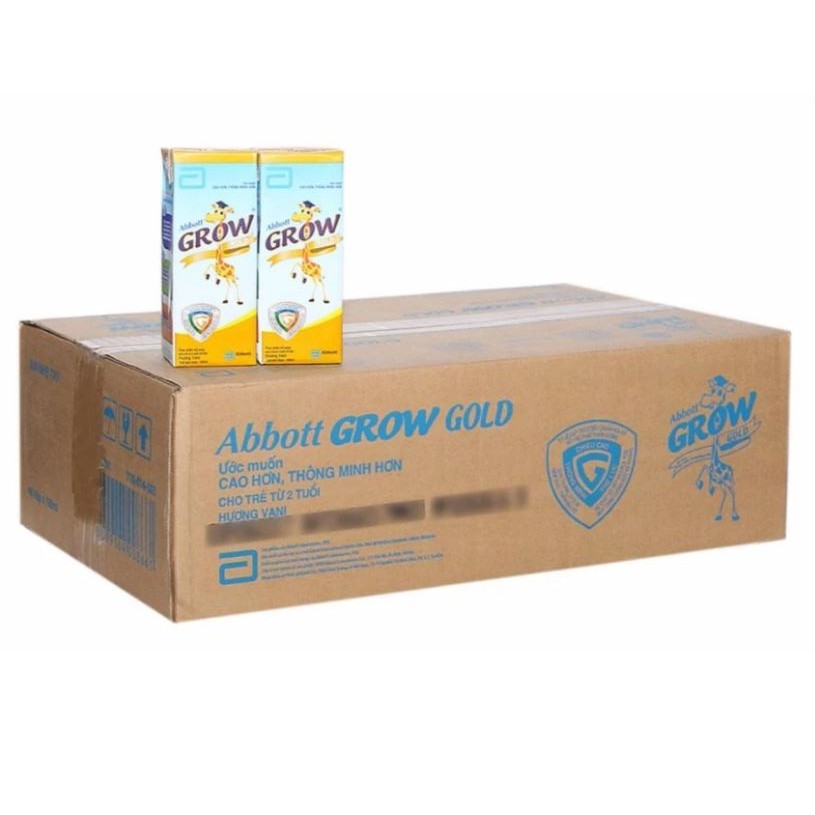 Thùng 48 hộp sữa bột pha sẵn Grow Gold 3+ Vanilla 180ml DAte moi