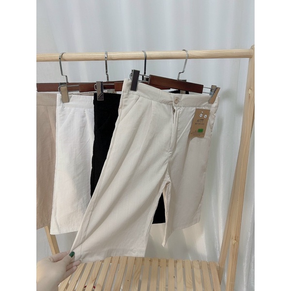 Quần ngố đũi ống rộng nữ cao cấp năng động | BigBuy360 - bigbuy360.vn