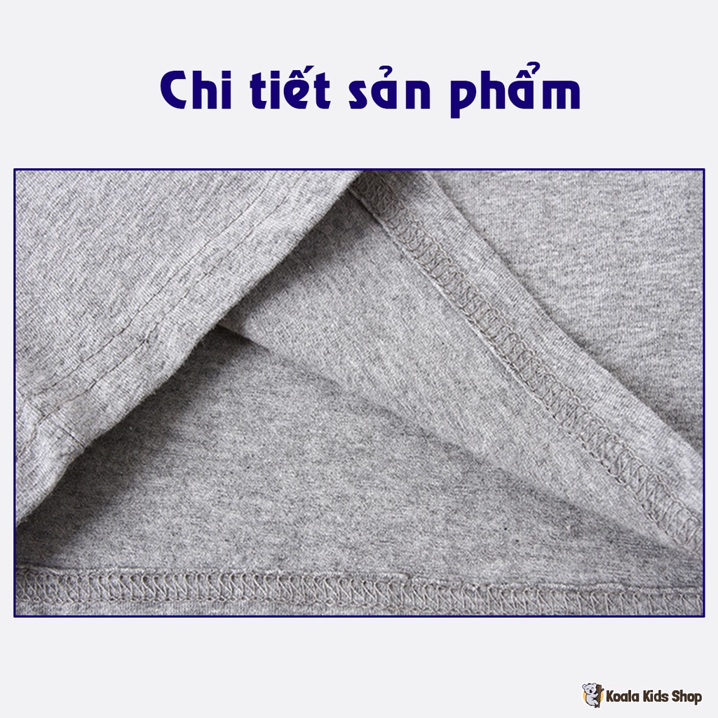 Áo thun dài tay bé trai WELLKIDS Áo phông chất cotton trẻ em từ 2-7 tuổi