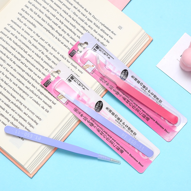 ⚡Kho Sẵn Sàng Giao Hàng Nhanh⚡Nhíp Thẳng 4 Màu Sắc Bằng Thép Không Gỉ Tiện Dụng Cho Học Sinh DIY