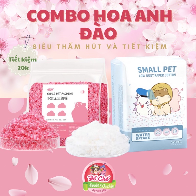 Combo giấy lót Josanty cơ bản và Small pet màu cho hamster siêu tiết kiệm
