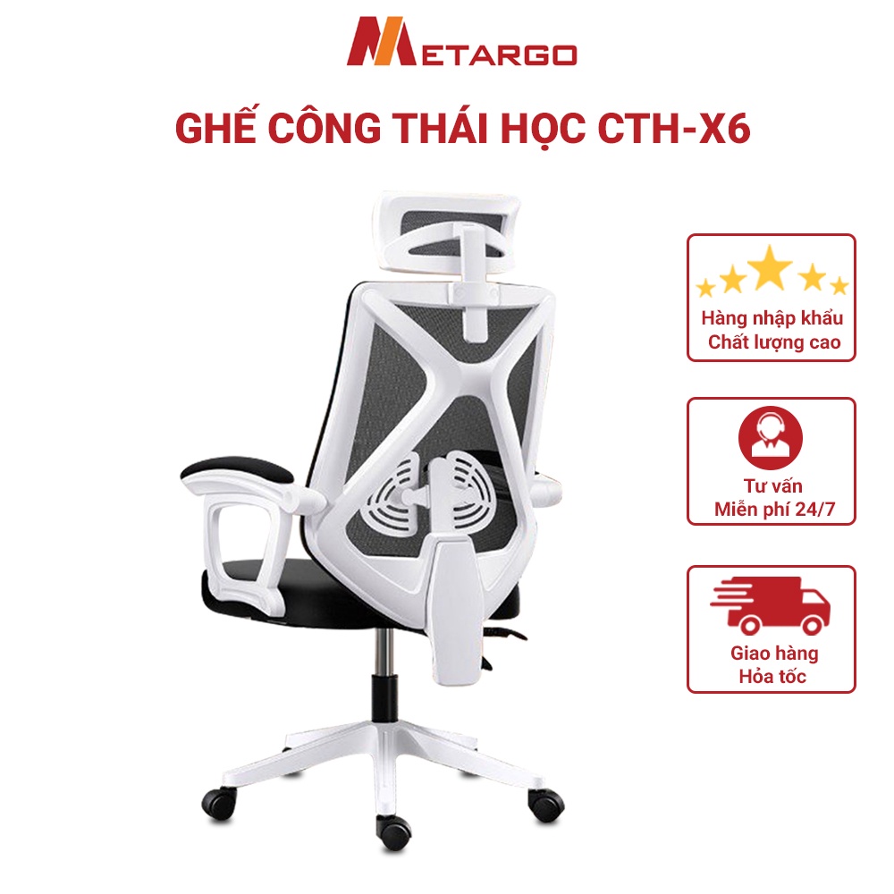 Ghế Xoay Văn Phòng,Công Thái Học Ergonomic CTH-X6 Nhập Khẩu(Có Video Sản Phẩm)