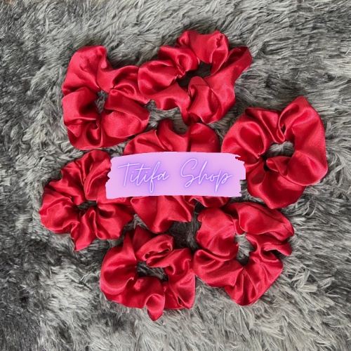 Nơ Buộc Tóc Size To 12cm Chất Vải Scrunchies Phi Bóng Đẹp - Titifa Shop