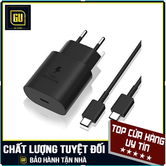 Bộ sạc Samsung note 10 25W type c to type c , bộ sạc nhanh chính hãng chuẩn zin- Bh 12 tháng lỗi 1 đổi 1