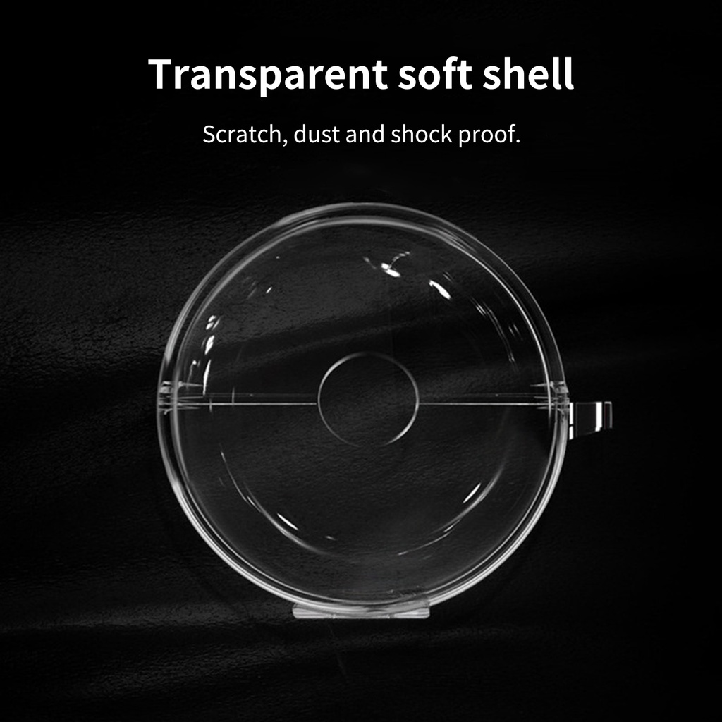 Vỏ bảo vệ hộp sạc tai nghe LENOVO LP80 trong suốt tương thích bluetooth chống rơi kèm móc