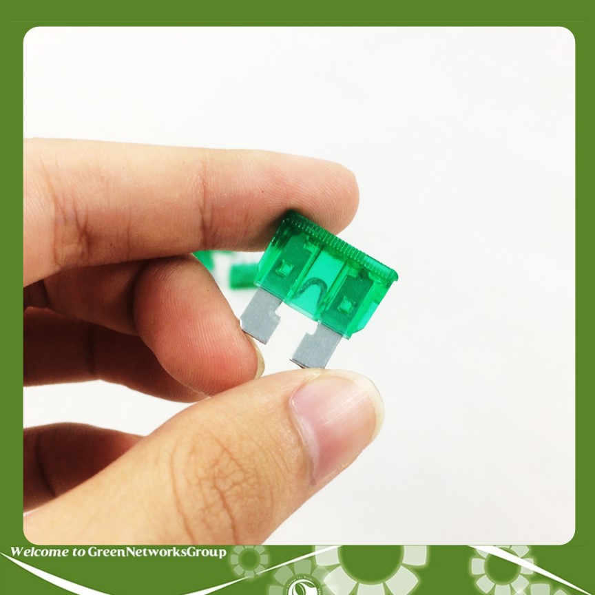 Bộ 10 cái cầu chì dùng trong xe Oto và Xe máy cỡ size M dài 19x18mm (Loại 30A) Greennetworks