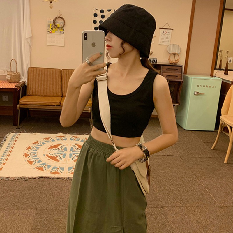 (SẴN) Áo croptop ba lỗ Ulzzang