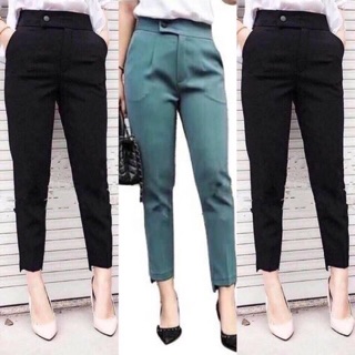  Quần Baggy Lệch Gấu Phom Dáng Lỡ Trên Mắt Cá 