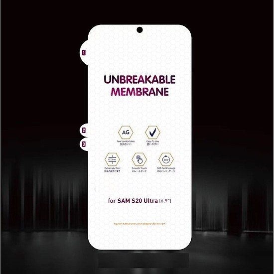 Miếng Dán PPF Mặt Trước Chống Vân Tay Cho Samsung Galaxy S20 Ultra, Dán Màn Hình Samsung