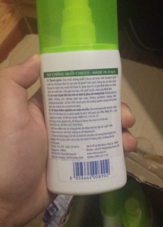 Xịt chống muỗi Chicco 100ml