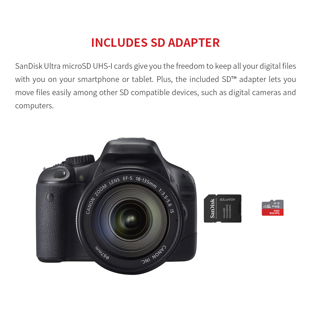 Thẻ Nhớ Micro Sd Sandisk 100mb / S Ultra A1 Class 10 32g / 64gb / 128gb / 256gb / 512gb | BigBuy360 - bigbuy360.vn