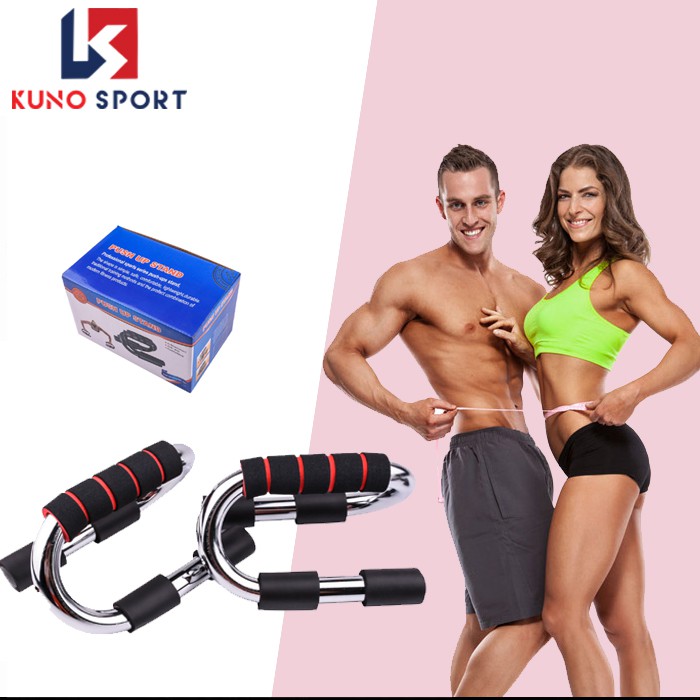 Bộ dụng cụ chống đẩy chữ S KUNO SPORT I hỗ trợ hít đất chống đẩy tập gym tại nhà - KN12