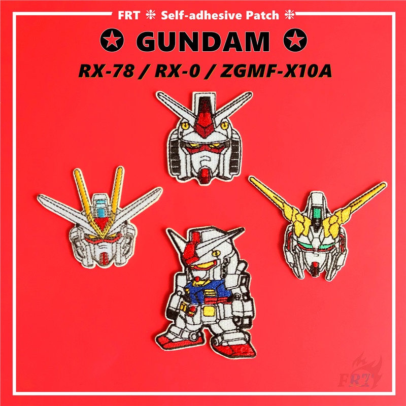 ☸ Miếng Dán Trang Trí Gundam: RX-78 / RX-0 / ZGMF-X10A ☸ 1 Huy Hiệu Cài Áo Hình Robot Hoạt Hình Ngộ Nghĩnh