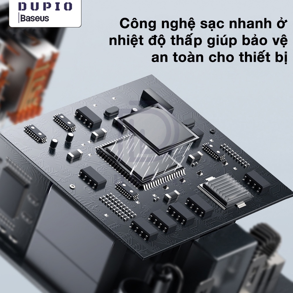 Củ sạc nhanh 30w DUPIO Baseus CS01 usb type-c nhiều ngõ ra công suất cao