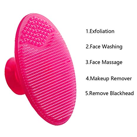 Bàn Chải Silicone Massage Mini Chống Thấm Nước Làm Sạch Sâu Lỗ Chân Lông