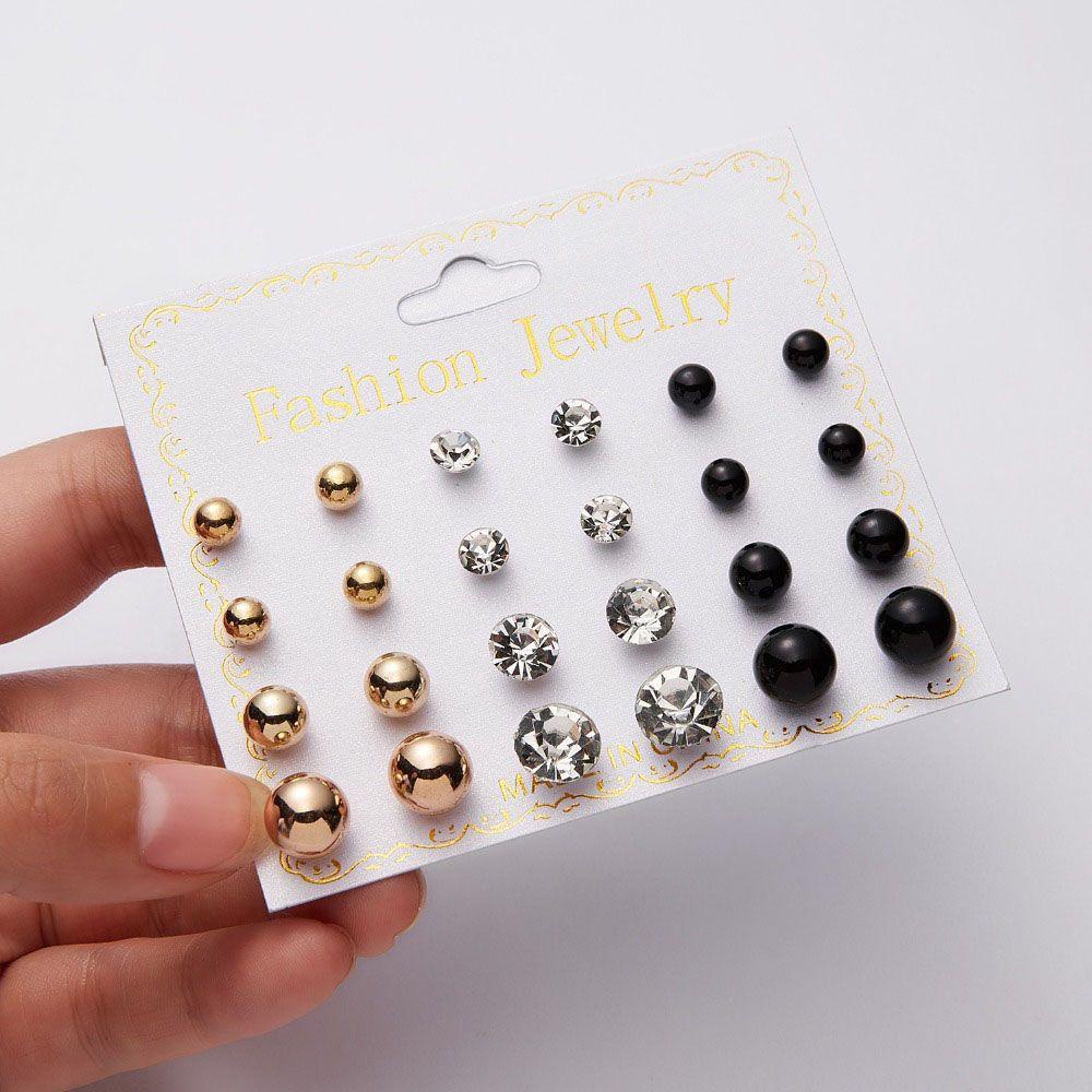 Bông Tai Xỏ Lỗ Hình Hoa / Trái Tim / Lá Mini Thời Trang