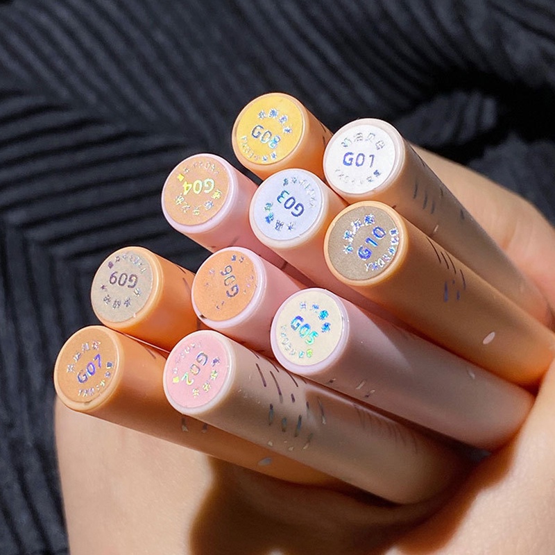 Bút Kẻ Mắt/ Phấn Mắt Bắt Sáng Lấp Lánh Ánh Ngọc Trai Lâu Trôi Không Thấm Nước Chống Nhòe 10 Màu Tùy Chọn