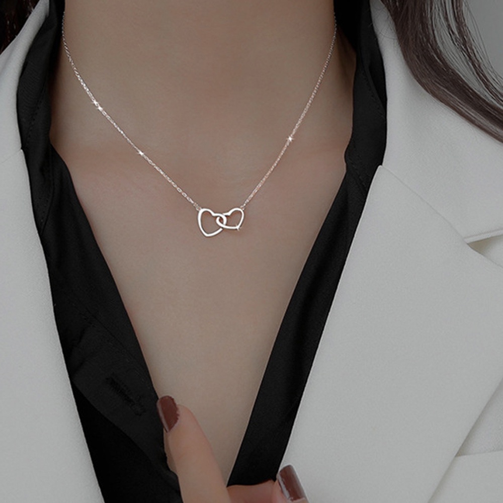 Dây Chuyền Mạ Vàng/Bạc Mặt Hình Trái Tim Thời Trang Cho Nữ