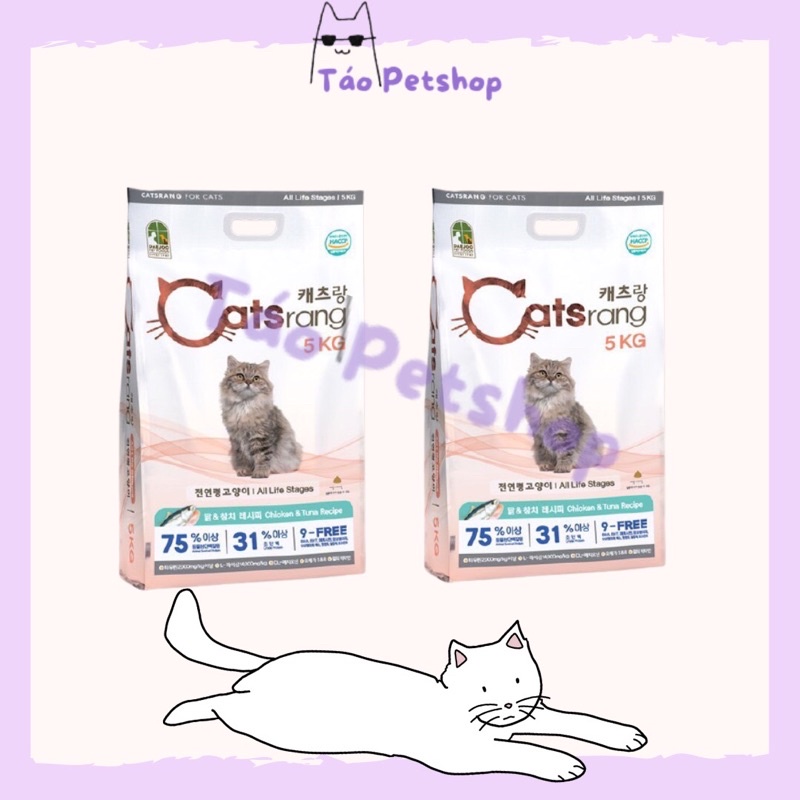 Thức ăn khô cho mèo hạt Catsrang 1kg