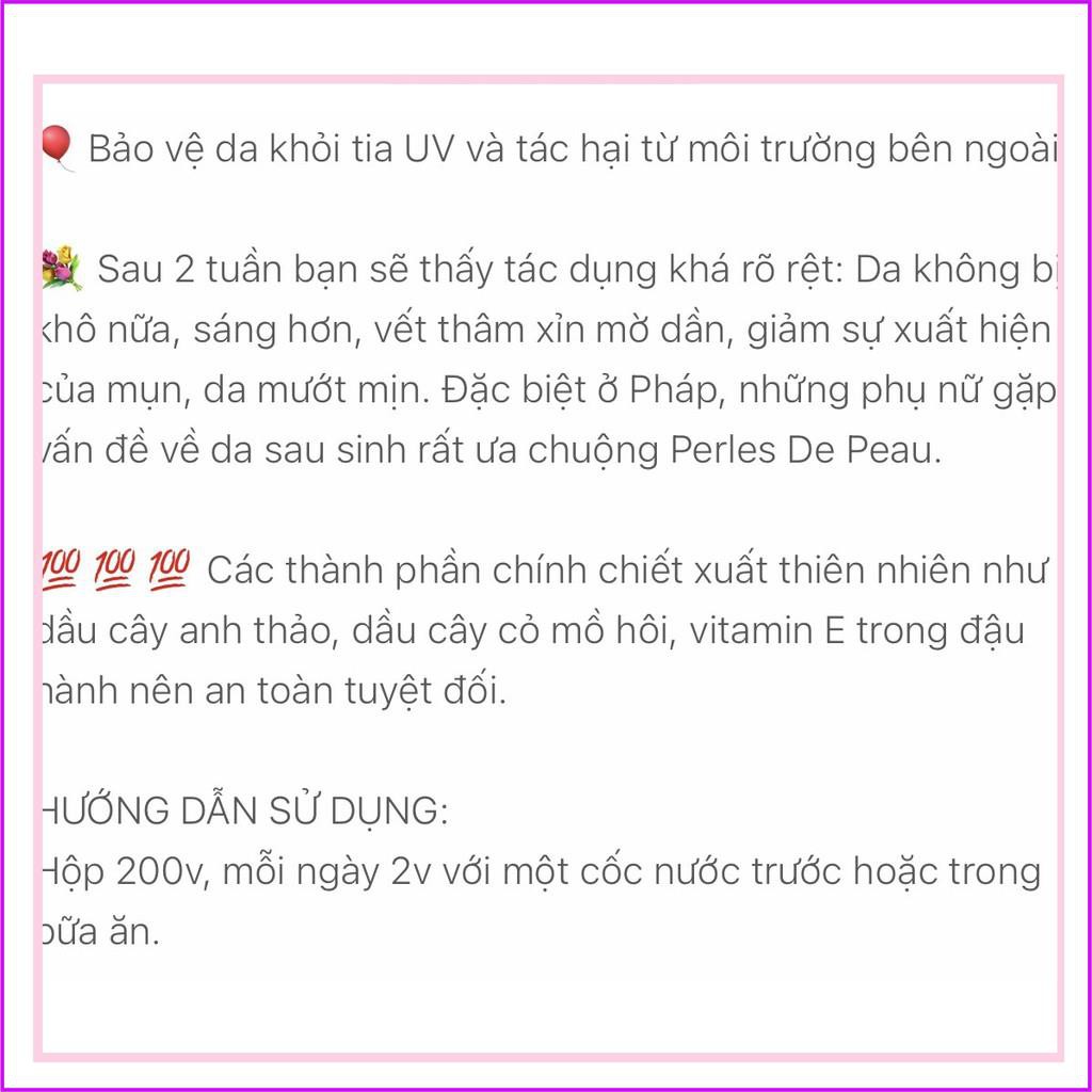 Hàng Pháp viên uống đẹp da Perles de Peau Hydratant 200v