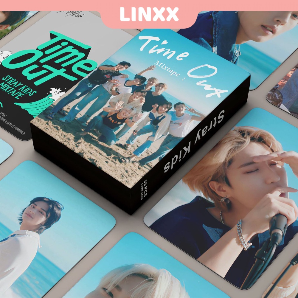 Set 55 Tấm Thẻ Ảnh Lomo Nhóm Nhạc Kpop STRAYKIDS