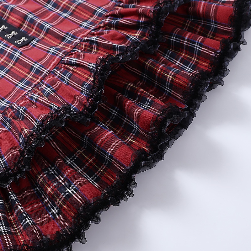 Đầm Hai Dây Họa Tiết Sọc Caro Thời Trang Cho Nữ