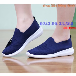 AK - Giày nữ Thể thao A923-4 - Sợi flynit cao cấp dệt thành mũi giày, không ráp, đế đúc liền khối