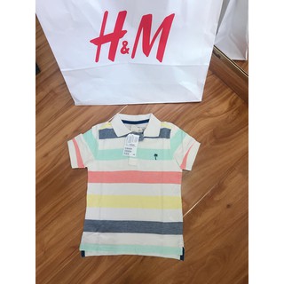 Áo thun polo h&m bé trai