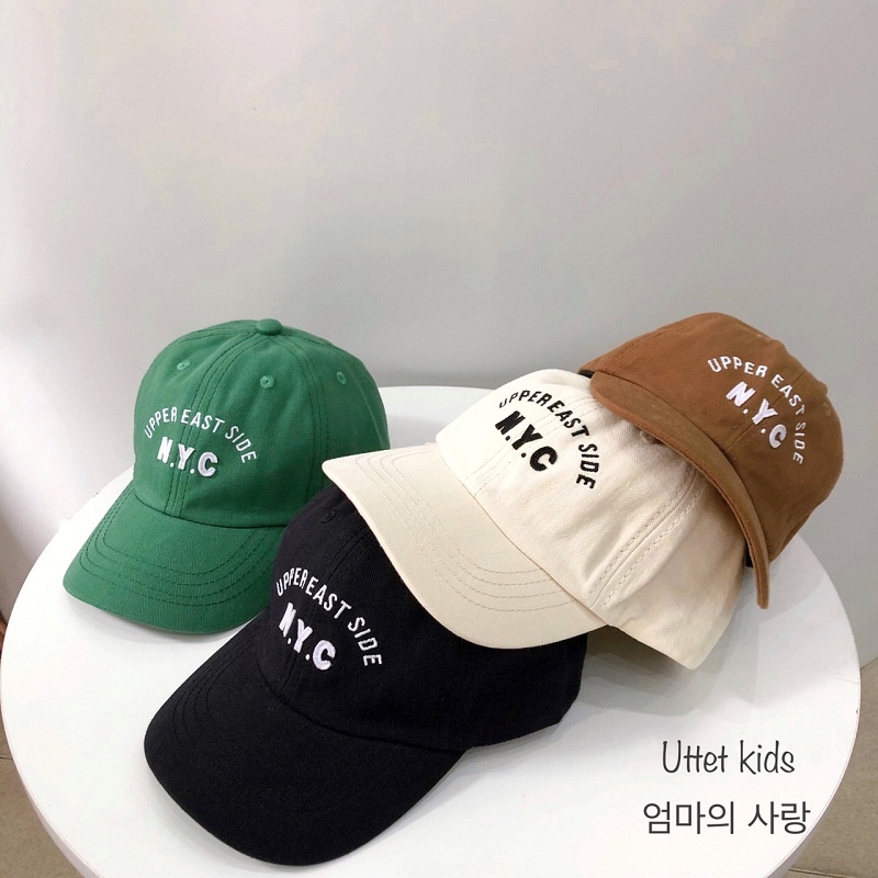 MŨ LƯỠI TRAI NYC PHONG CÁCH HÀN XẺNG DÀNH CHO BÉ GÁI VÀ BÉ TRAI VÀNH 49-53