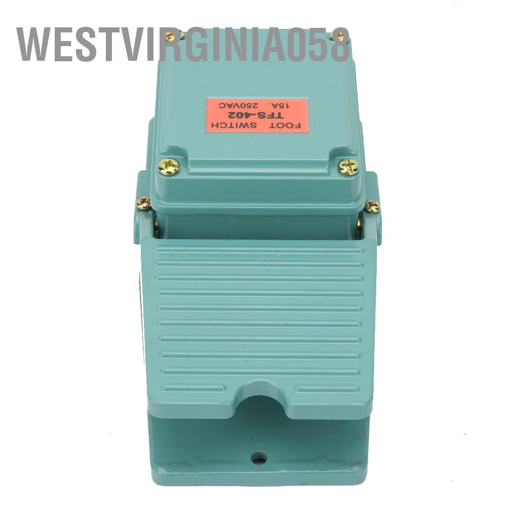 Có thể bán buôn AC 250V 15A 1NO 1NC Momentary Treadle Nonslip Aluminum Foot Pedal Switch TFS-402 Westvirginia058 Hàng giao ngay