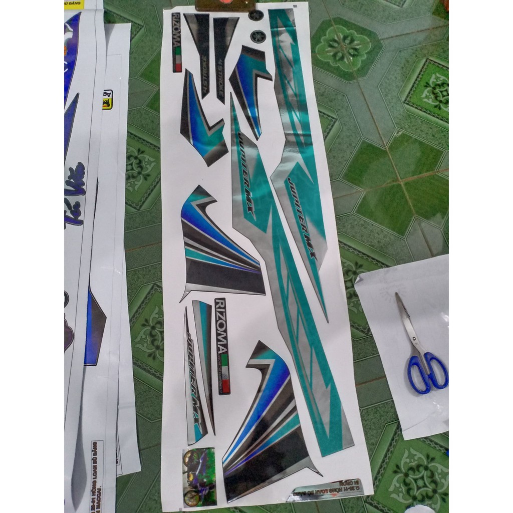 tem rời crom jupiter mx xe đen bạc