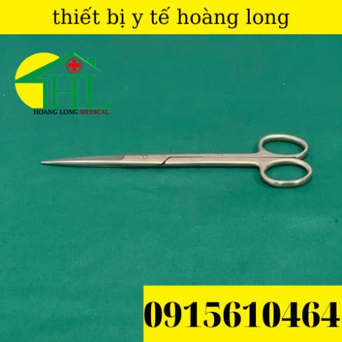 [Hàng Chính Hãng Parkistan] Kéo Y Tế Thẳng Nhọn 16cm- Kéo Cắt Chỉ