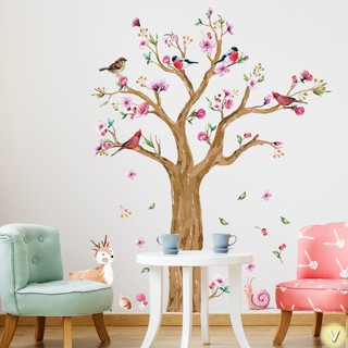 Decal dán tường Cây mùa xuân