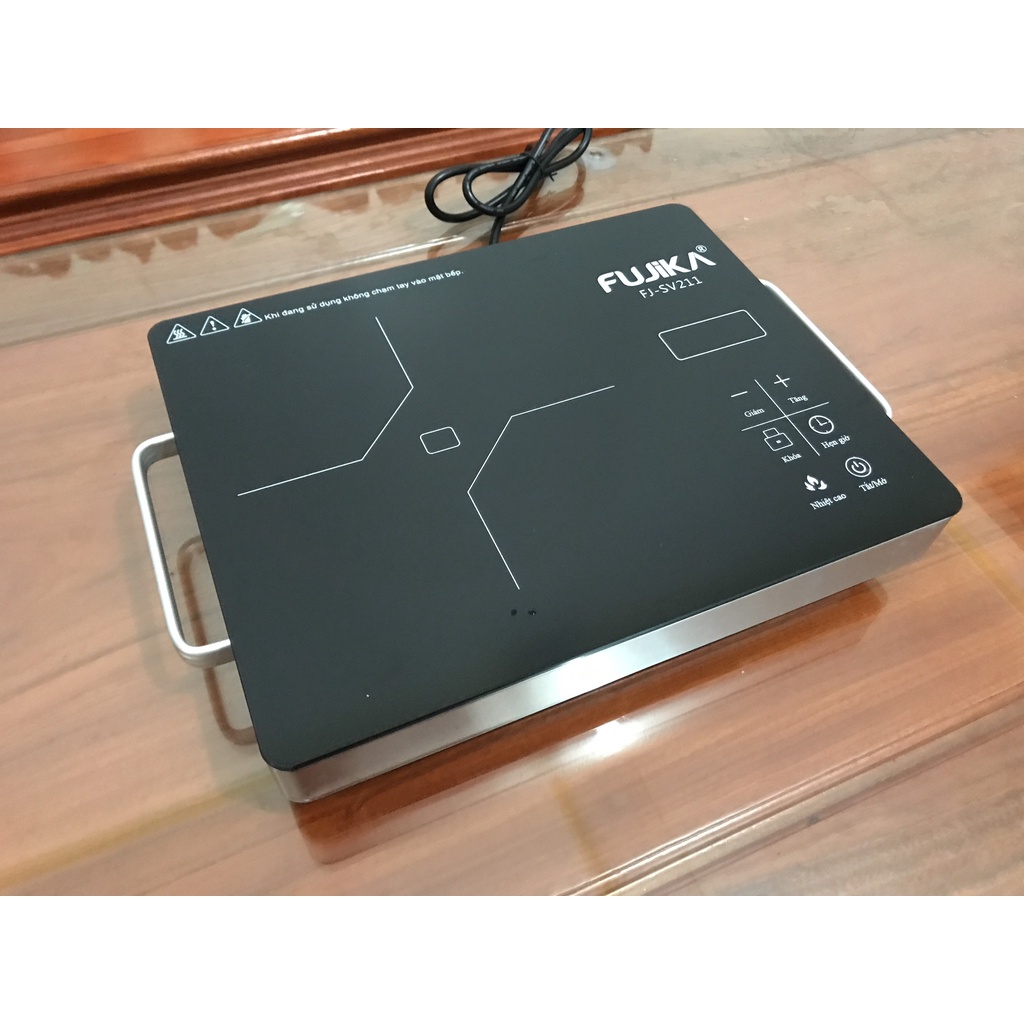 Bếp Điện Hồng Ngoại công suất cao 2000W,Bếp Điện,Bếp Nấu Lẩu,Bếp Hồng Ngoại Fujika FJ-SV211 Mặt Kính Ceramic Đa Năng Nấu