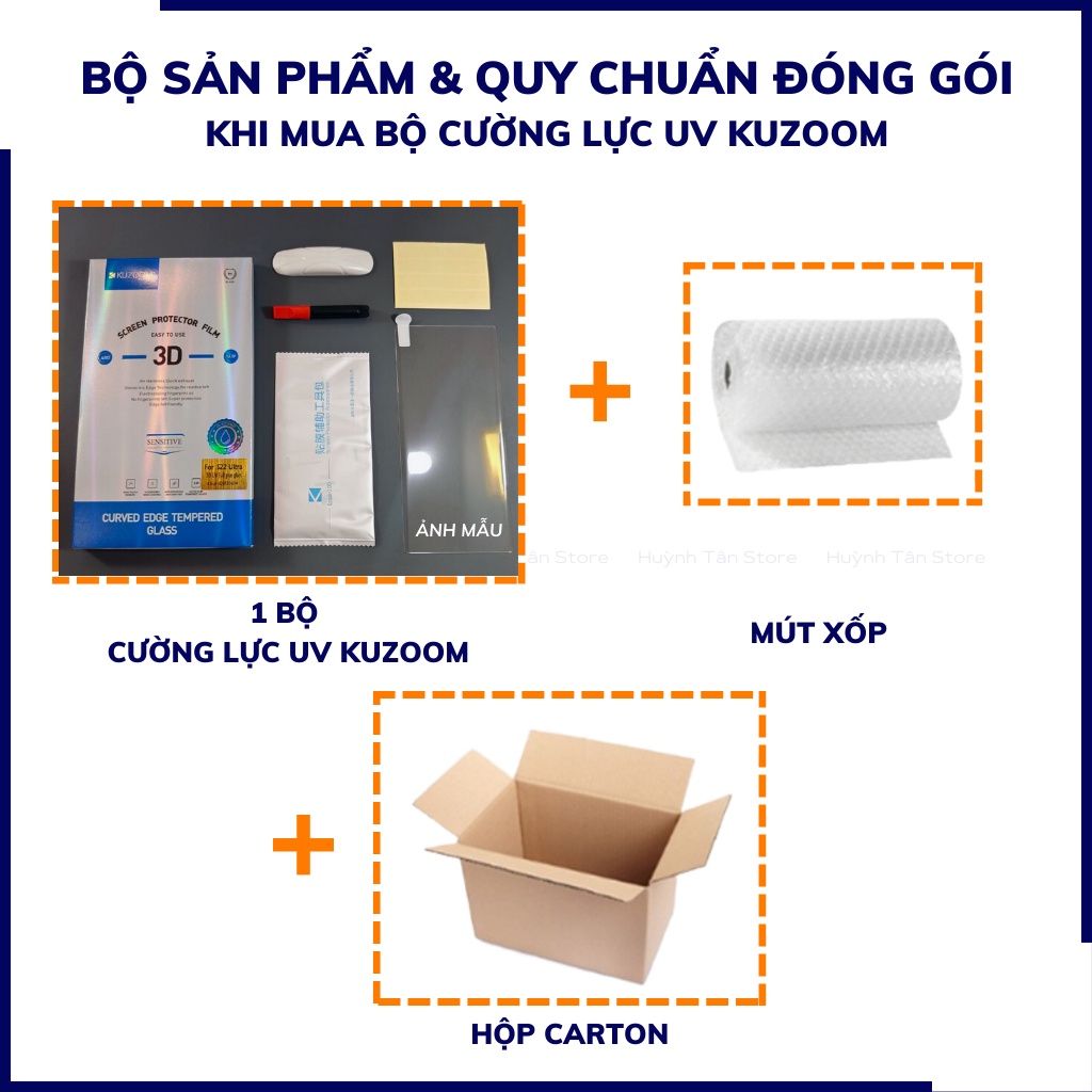 Cường lực s21 ultra UV trong suốt keo lỏng chính hãng kuzoom chống va đập vân tay nhạy phụ kiện huỳnh tân store