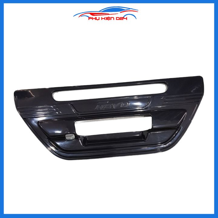 Ốp tay mở cốp mạ Hilux Revo 2016-2017-2018-2019-2020-2021 hai màu đen bạc (mạ crom) trang trí xe chống va đập hiệu quả