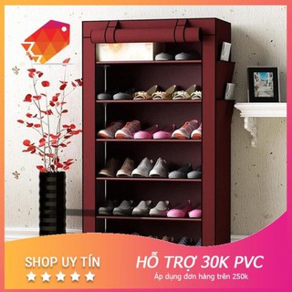 [ Giá sock ] Kệ Để Giày 7 Tầng Bọc Vải Tiện Dụng Đủ Các Màu Phối