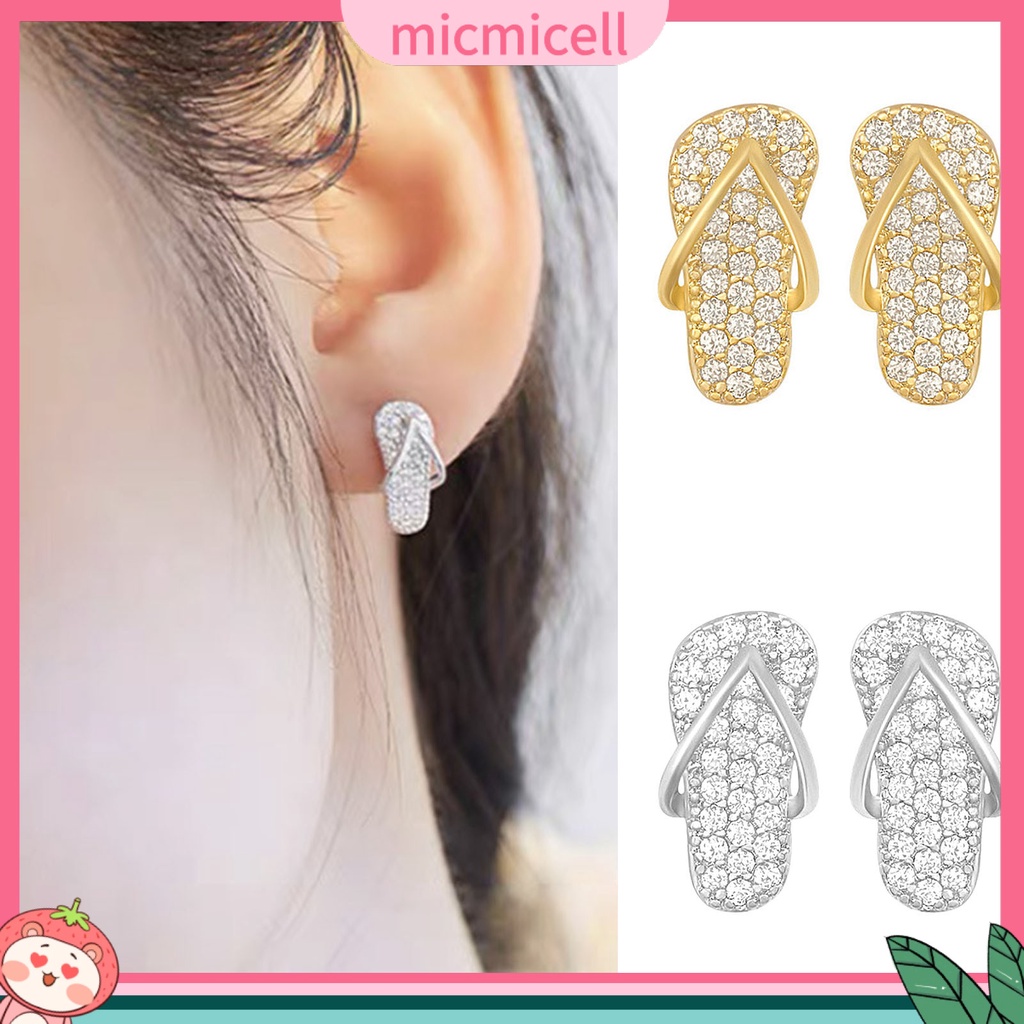 Đôi Bông Tai Hình Chiếc Dép Bằng Hợp Kim Dễ Thương Dành Cho Nữ