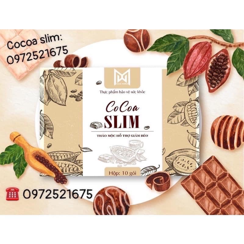 Mẫu mới nhất Giảm cân cocoa slim 1hộp 10 gói [mua 2 hộp tặng 1 thẻ bảo hành]