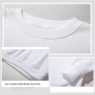 Áo Sweeter Nam Nữ 2 Màu Trắng Đen Basic Dễ Phối Đồ