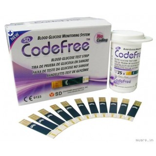 25 - 50 Que Thử Đường Huyết SD Codefree ( Tiểu Đường SD Code Free)