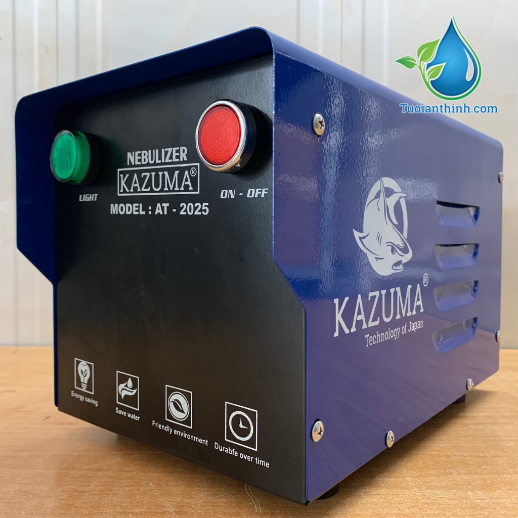 [CÔNG NGHỆ NHẬT BẢN] Máy phun sương làm mát, cấp ẩm ngoài trời, nhà nấm KAZUMA AT-2025