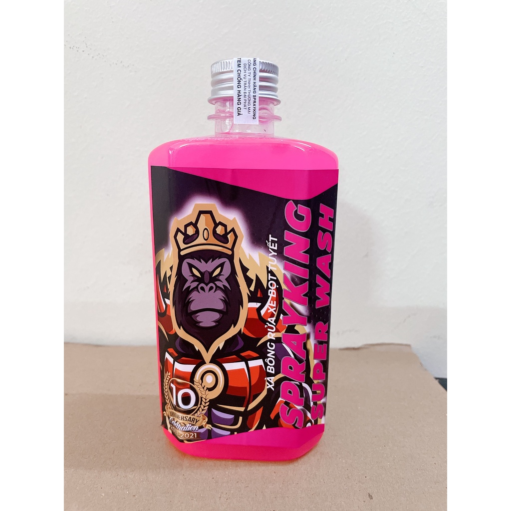 Combo nước rửa xe BZ 1L và Sprayking Super Wash đậm đặc 500ml, siêu sạch, siêu bóng loáng, bảo vệ màu sơn
