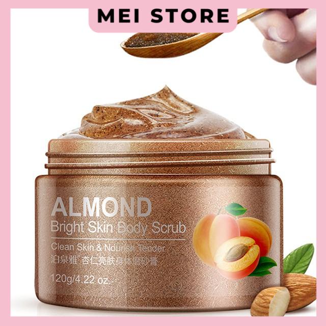 Tẩy Tế Bào Chết BIOAQUA Hạnh Nhân, Bơ Hạt Mỡ, Dưa Leo Cho Mặt Và Toàn Thân 120g