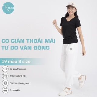 Áo thun nữ cổ tim - Đen