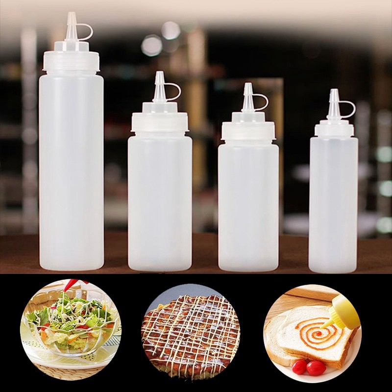 Chai Nhựa Đựng Sốt / Nước Chấm Dung Tích 8-24oz