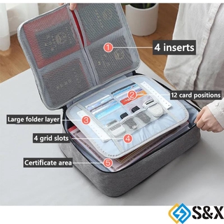 Hộp đựng sắp xếp hồ sơ du lịch an toàn có khóa chống thấm nước chất lượng cao sức chứa lớn