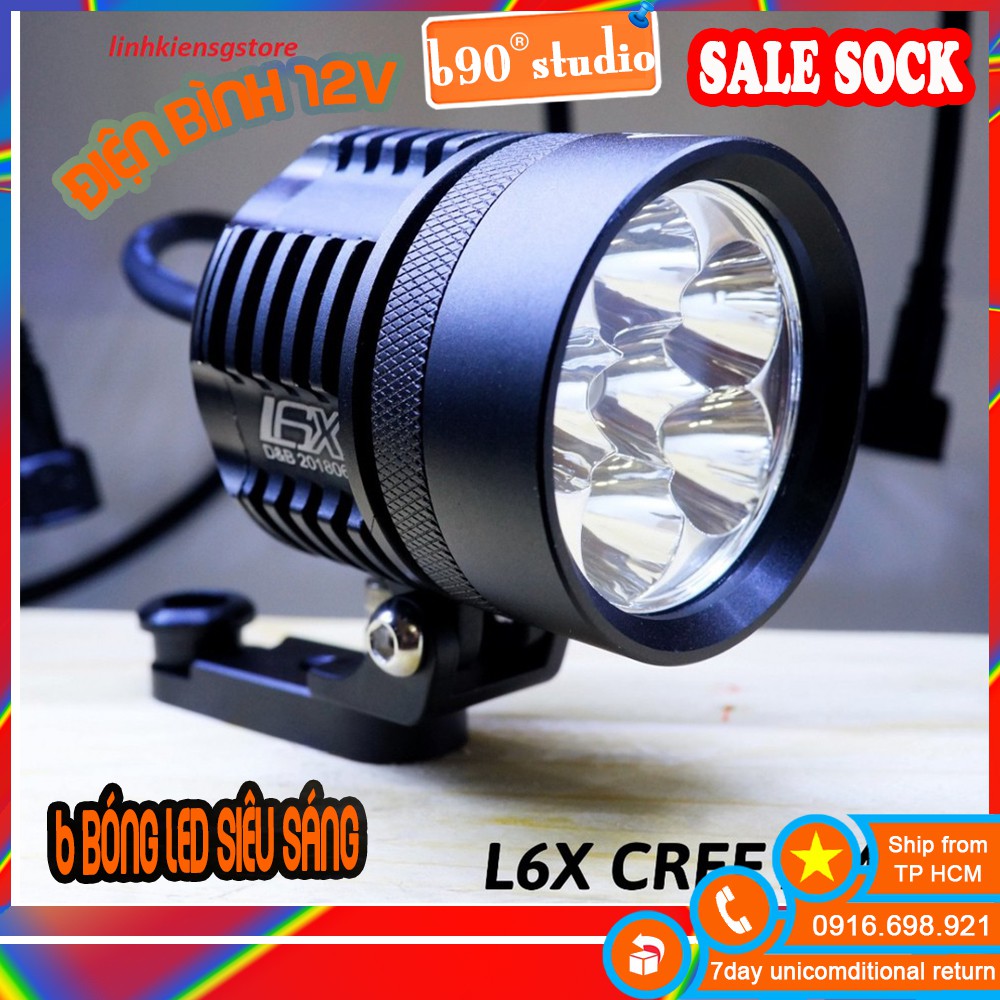 🔥 GIÁ SỈ 🔥 Đèn trợ sáng LED 48W Moto L6X SIÊU SÁNG 12V
